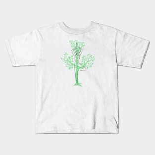 Simple Yoga Tree Pose Nature Kids T-Shirt